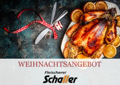 Weihnachtsangebot der Fleischerei Uwe Schaller